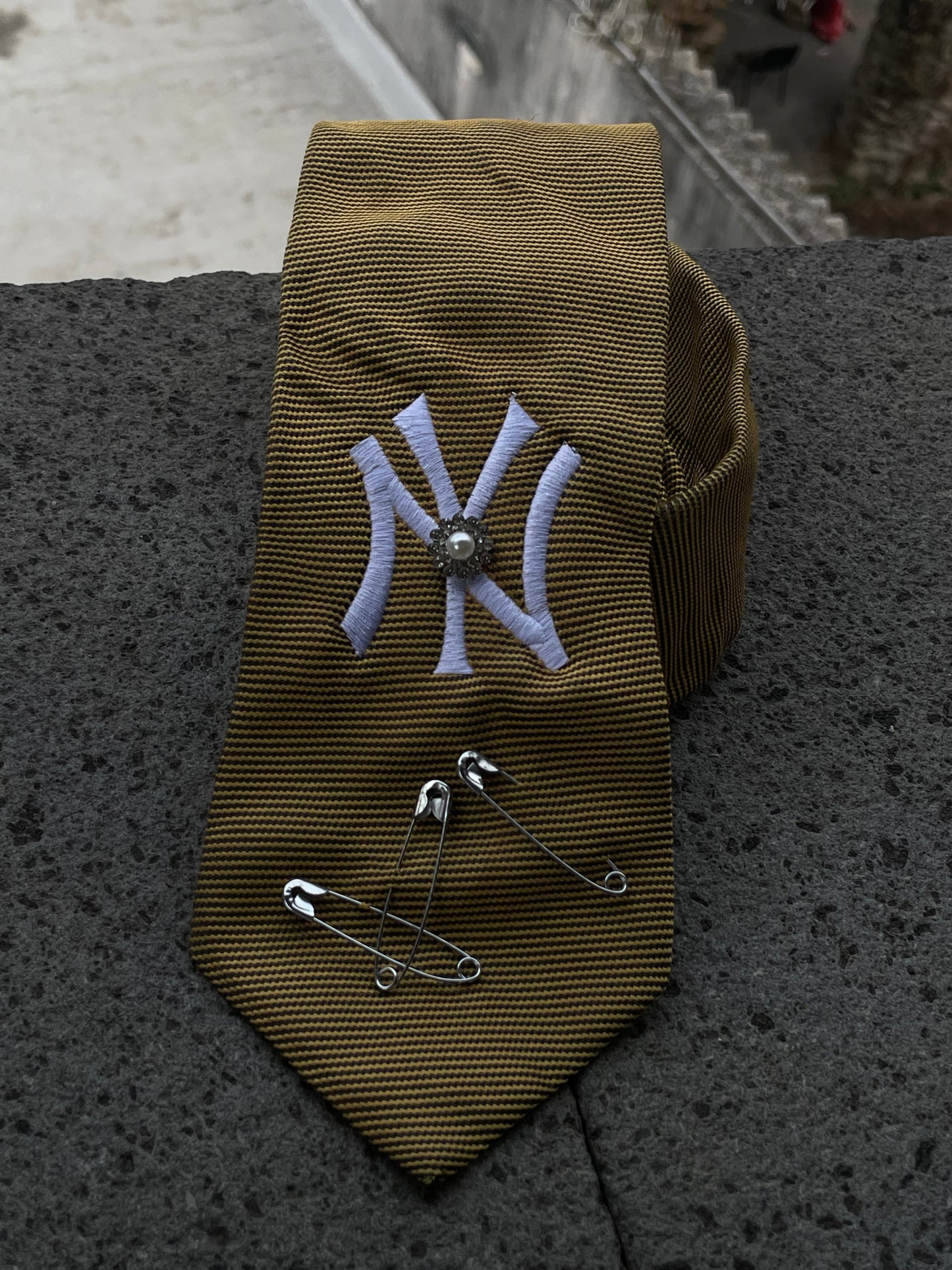 Cravatta Classic Sabbia - Yankees custom Goonite Studio