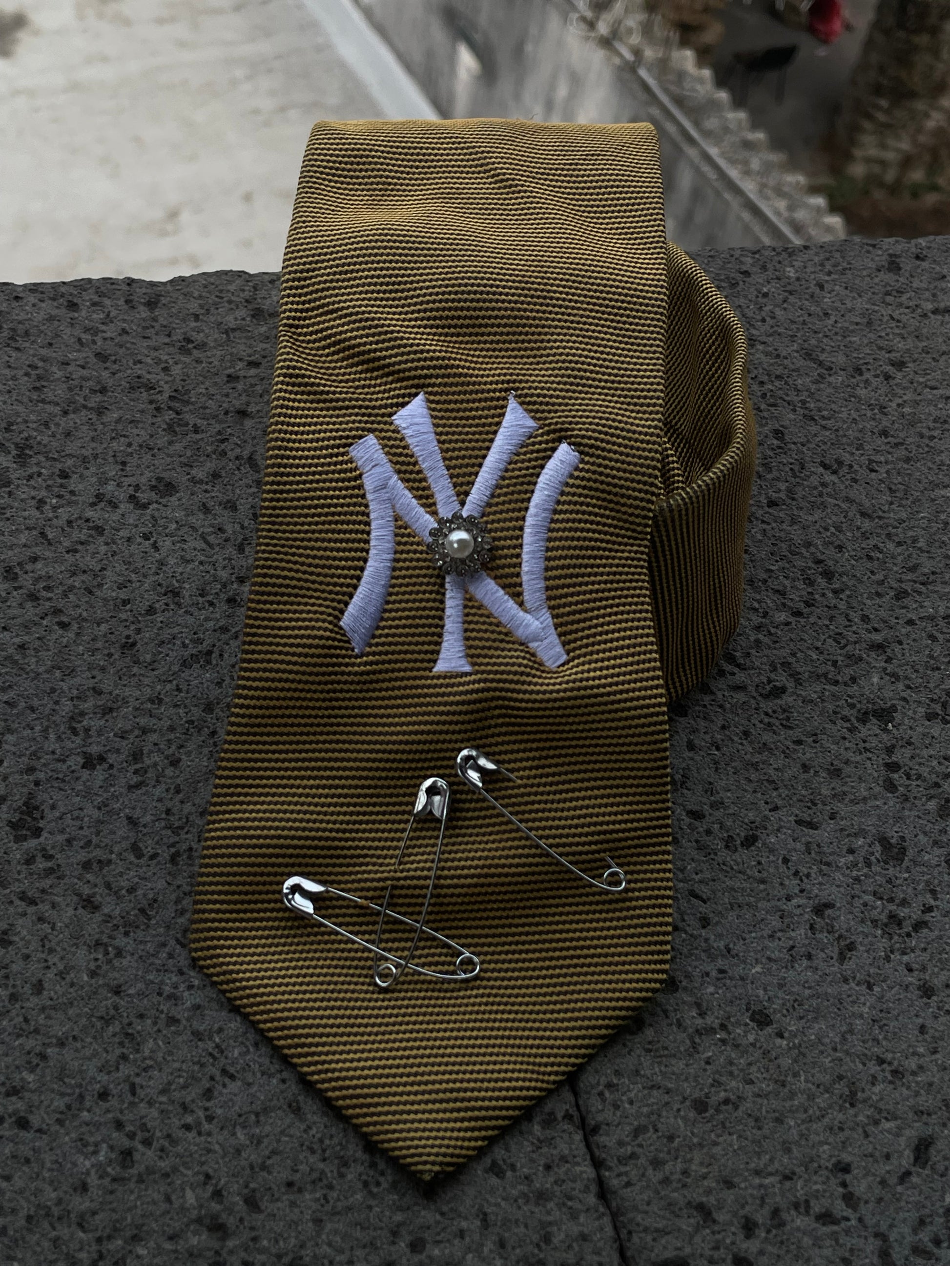 Cravatta Classic Sabbia - Yankees custom Goonite Studio