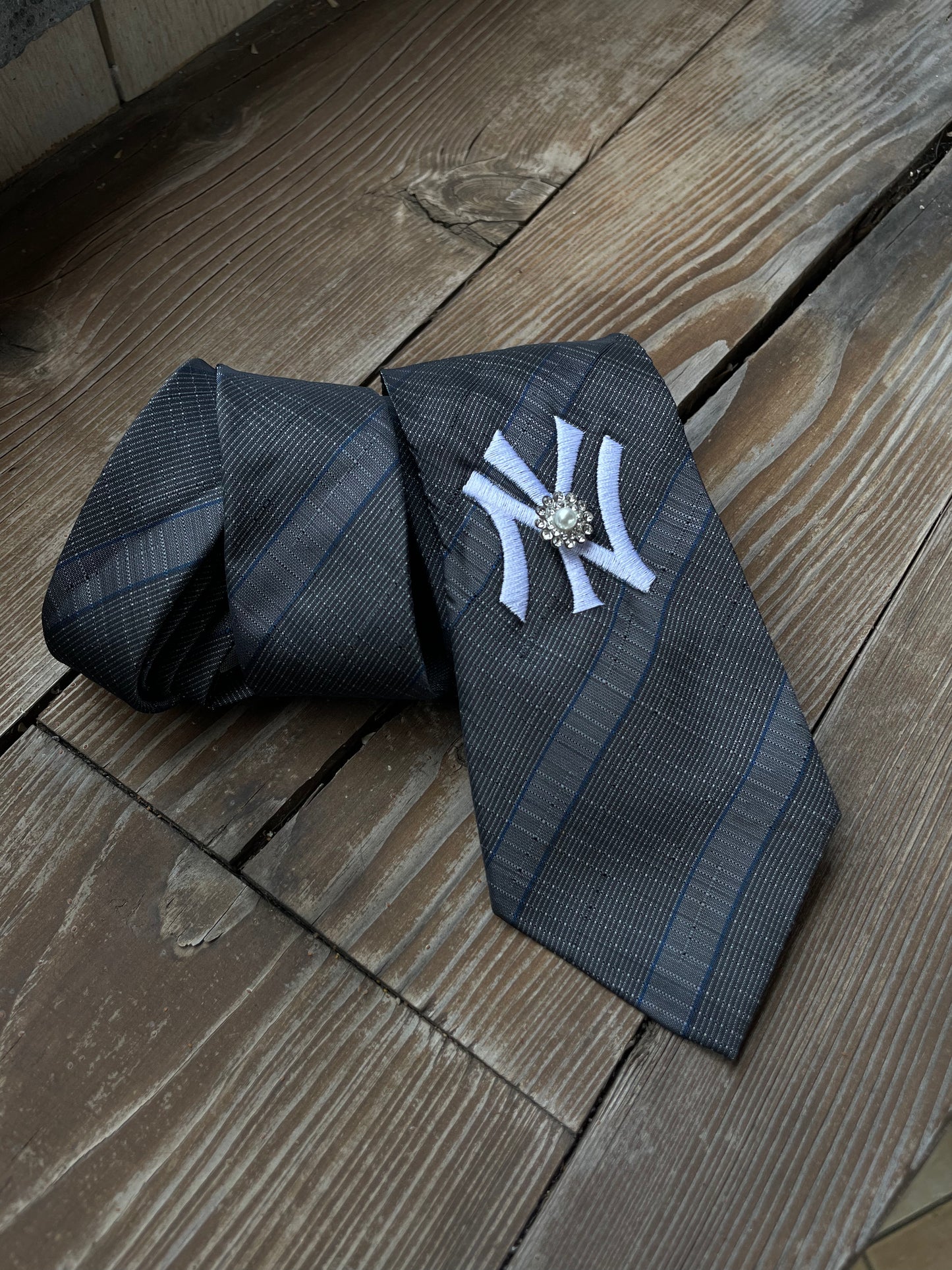 Cravatta Classic Grigia - Yankees Custom