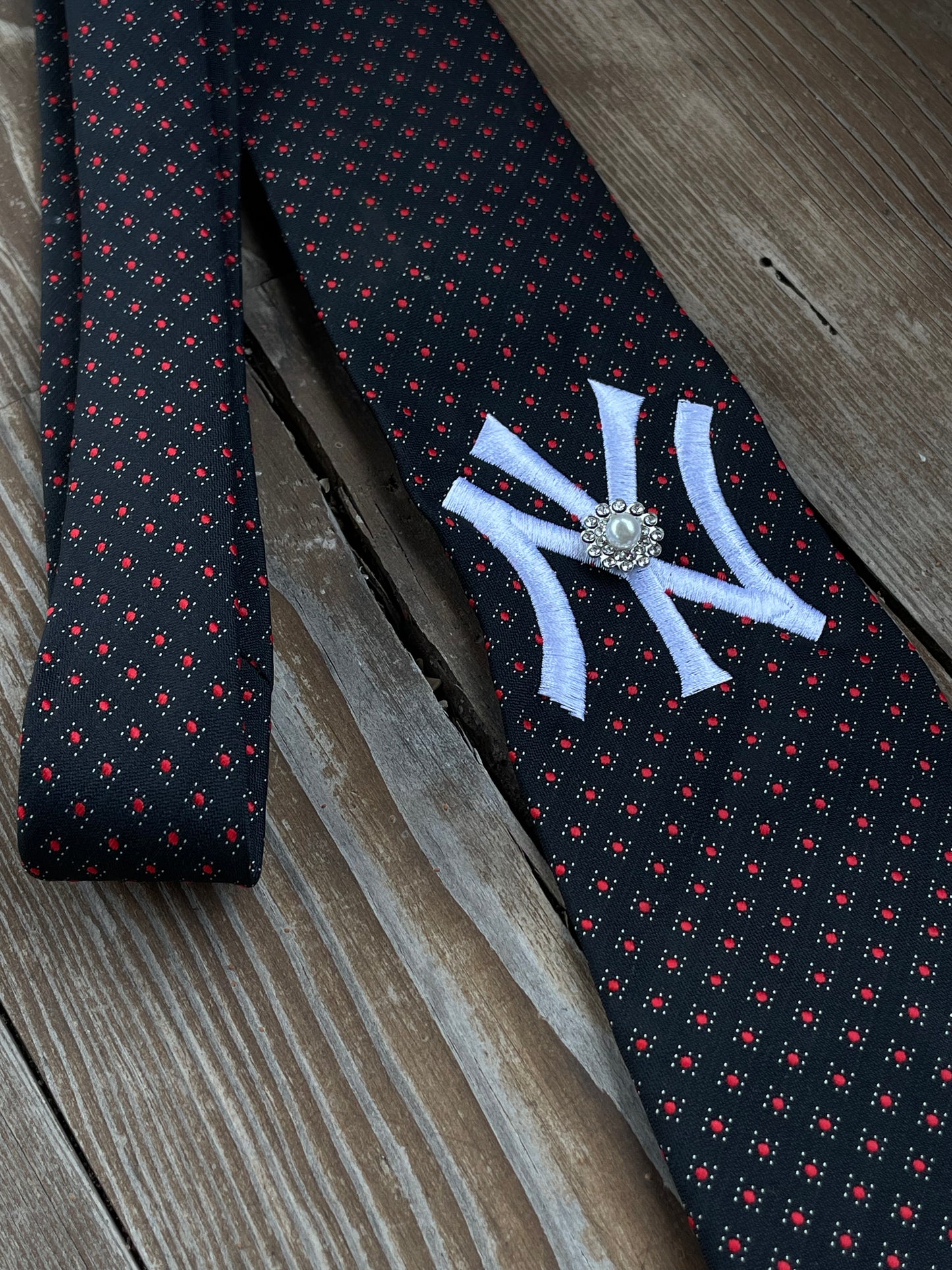 Cravattino Classic Nero Pois - Yankees Custom
