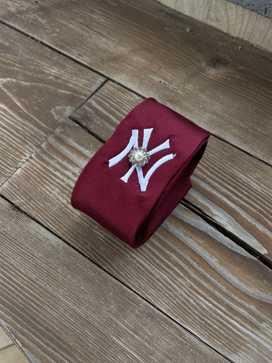 Cravattino Classic Bordeaux - Yankees Custom