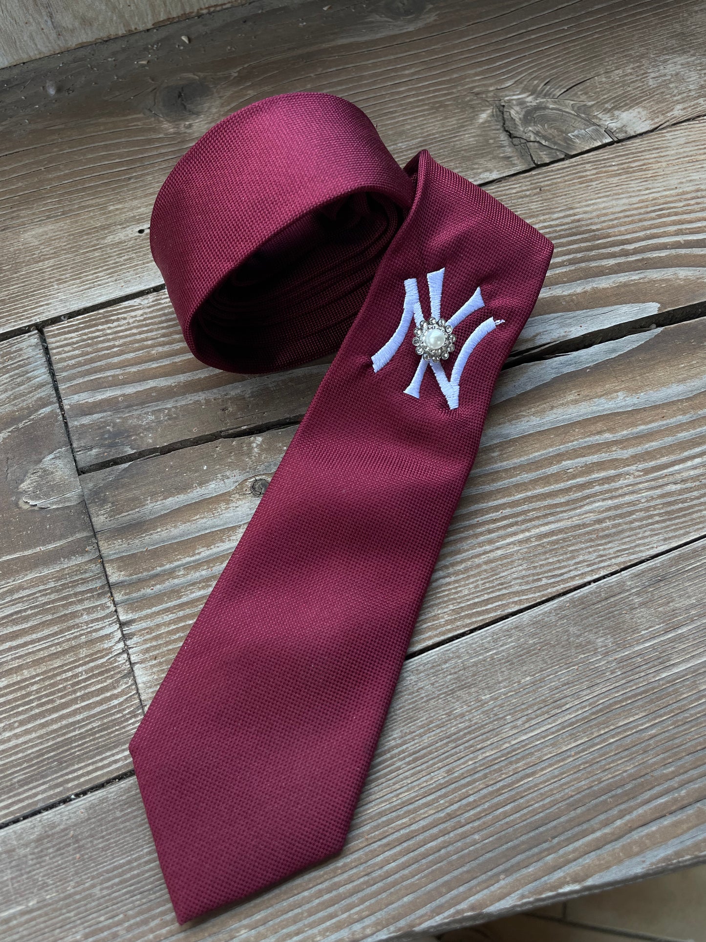 Cravattino Classic Bordeaux - Yankees Custom