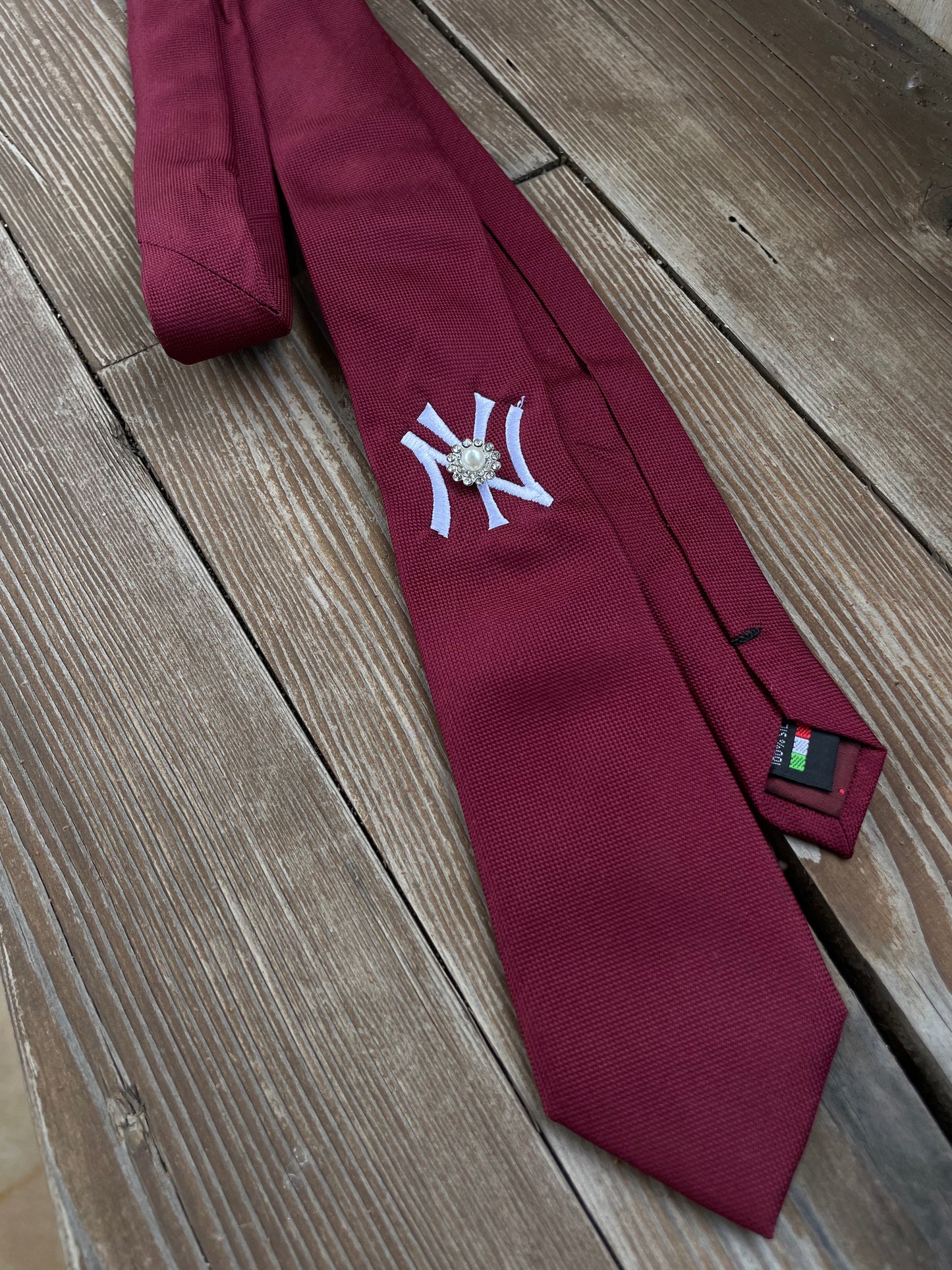 Cravattino Classic Bordeaux - Yankees Custom